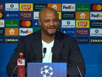 Auf der Pressekonferenz vor dem Halbfinal-Hinspiel gegen Paris Saint-Germain wurde Vincent Kompany zu den Stärken von Harry Kane gefragt und wie es um dessen Vertragsverlängerung steht.