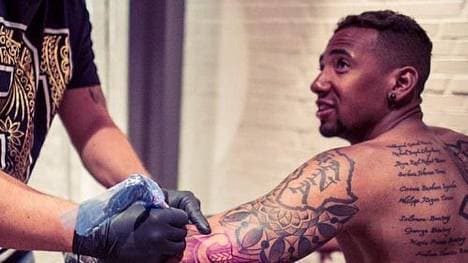 Steht auf Tinte unter der Haut: Jerome Boateng.