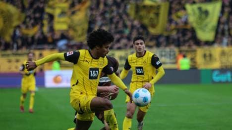 Karim Adeyemi war bei seinem Treffer nicht zu halten