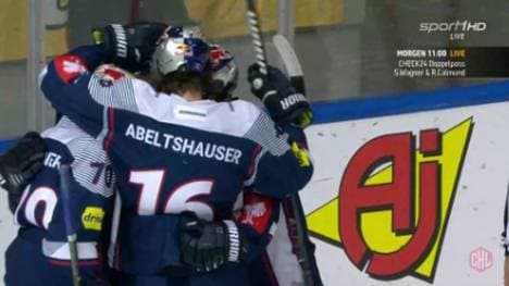 Der EHC red Bull München jubelt auch im zweiten Spiel über einen Sieg