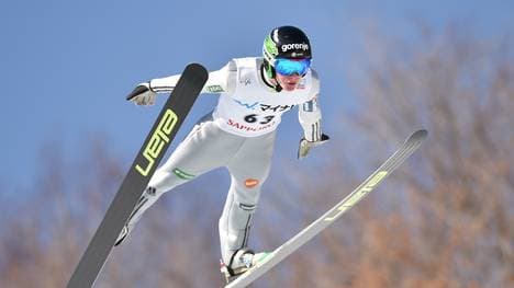 Domen Prevc landete bei 148,0 Metern