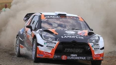 Marijan Griebel fährt bei der Rallye Deutschland einen Citroen DS3 WRC