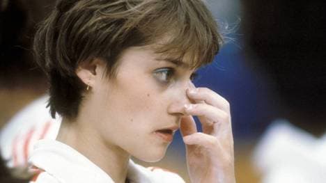 Nadia Comaneci bei Olympia 1980 in Moskau