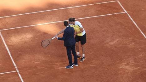 Alexander Zverev im Disput mit dem Schiedsrichter