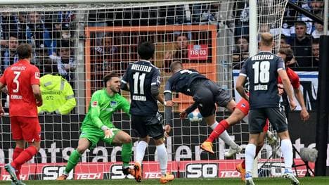 Joakim Nilsson köpfte das 1:1 für Arminia Bielefeld