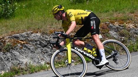 Edoardo Affini vom Team Visma | Lease a Bike ist schwer gestürzt