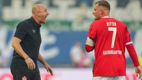 Torsten Lieberknecht und sein Kapitän Marlon Ritter 