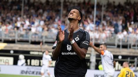 Robert Glatzel kassierte mit dem HSV die erste Saisonpleite