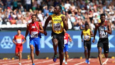 Usain Bolt bei der Leichtathletik-WM in der Staffel