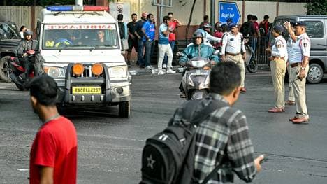 Krankenwagen in Bengaluru im Einsatz