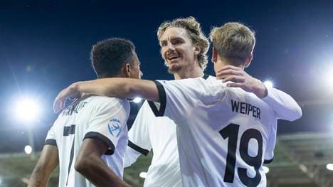 Das deutsche U21-Team um Nick Woltemade ist ins EM-Finale eingezogen