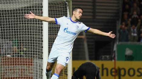 Franco Di Santo war gegen Wehen Wiesbaden per Kopf erfolgreich 