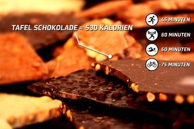 So trainiert man eine Tafel Schokolade ab