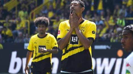 Sebastien Haller (vorne) und Karim Adeyemi müssen den verpassten Meistertitel mit dem BVB verkraften