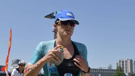 Sarah True konnte den Ironman in Frankfurt nicht beenden