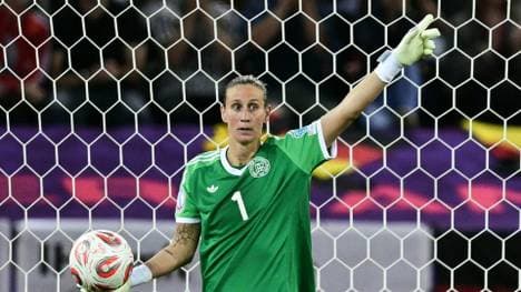 Berger bei der EM im deutschen Tor