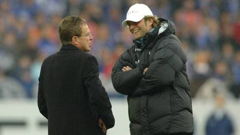 Man kennt sich, man schätzt sich: Ralf Rangnick und Jürgen Klopp