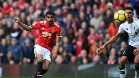 United Eigengewächs Marcus Rashford erzielt ein Doppelpack