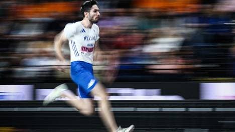 Tendoglou beim Anlauf zum Sprung