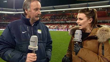 Peter Neururer und Laura Wontorra