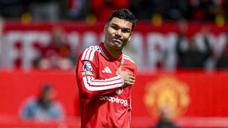 Casemiro in seinem letzten Heimspiel für Manchester United