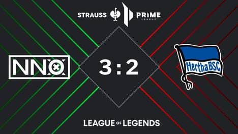 NNO gewinnt gegen Hertha BSC und steigt in die 1st Division der Prime League auf!