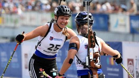 Lisa Maria Spark (l.) und Marion Wiesensarter gewann insgesamt vier Medaillen bei der Sommer-WM