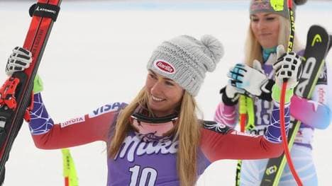 Mikaela Shiffrin (vorne) stellte Lindsey Vonn in den vergangen Jahren in den Schatten