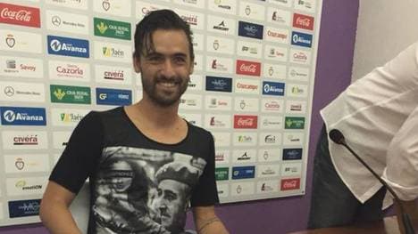 Nuno Silva bei seiner Vorstellung als Neuzugang bei Real Jaen