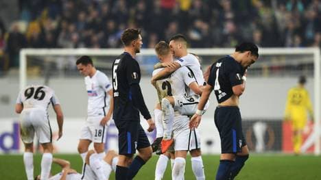 Hertha BSC ist nach der Niederlage gegen Luhansk sichtlich enttäuscht