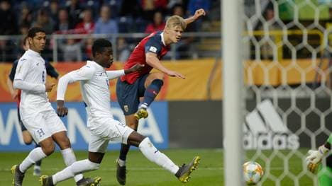 Erling Braut Haland traf sage und schreibe neunmal gegen Honduras