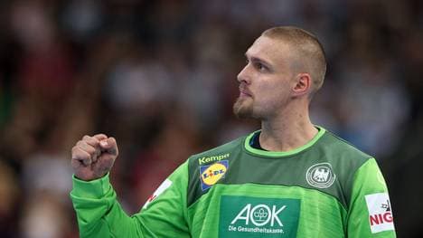 Torwart Dario Quenstedt wird mit vielen starken Paraden zum Matchwinner gegen Kroatien