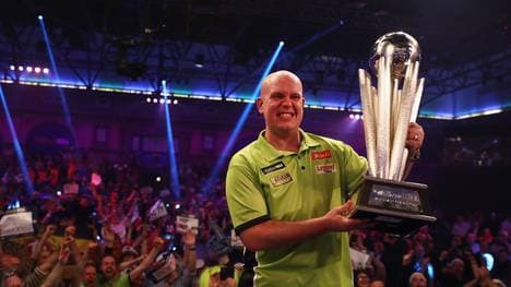 Michael van Gerwen siegte im vergangenen Jahr bei der Darts-WM