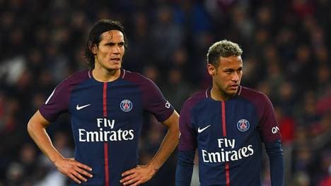 Edinson Cavani (links) und Neuzugang Neymar sind sich nicht grün