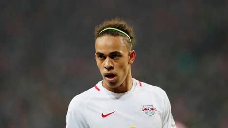 Yussuf Poulsen von RB Leipzig ist nach seiner Verletzung wieder im Training