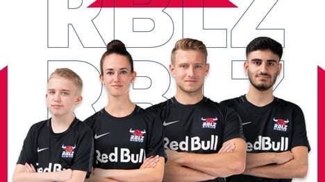 Das sind die "Rebelz" von RBLZ Gaming, der eSports-Abteilung bei RB Leipzig 