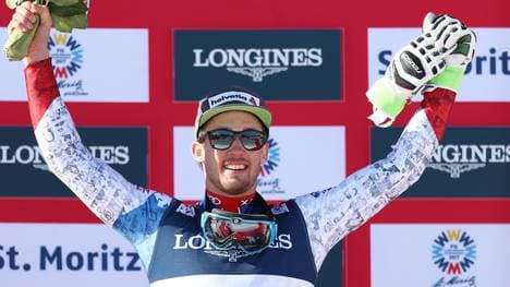 Luca Aerni gewinnt die Super-Kombination der Männer in S. Moritz