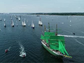 Die Windjammerparade gilt als ein spektakuläres Highlight der Kieler Woche. Auch in diesem Jahr ergaben sich wieder spektakuläre Bilder.