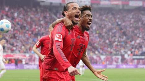 Wie viel Biss hat der frischgebackene Meister (im Bild: Leroy Sane, Kingsley Coman) im Bayern Gladbach Tipp noch?