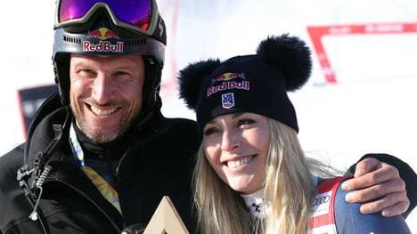 Lindsey Vonn mit ihrem Trainer Aksel Lund Svindal
