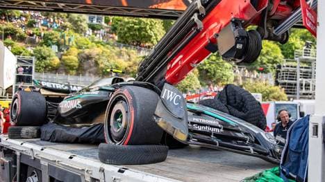 Andrea Kimi Antonelli krachte mit seinem Mercedes in Monaco in die Wand