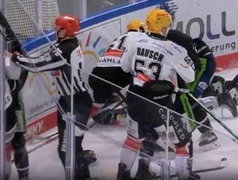 Die Straubing Ice Tigers entscheiden das Spitzenspiel der Penny DEL gegen die Pinguins Bremerhaven mit 3:1 für sich. Zwischenzeitlich geht es auch abseits des Sports hoch her.