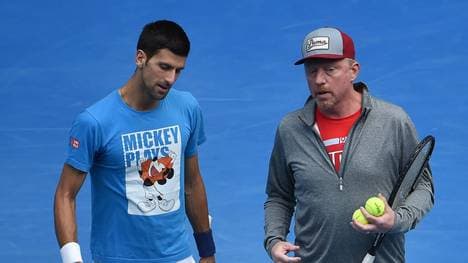 Die Austalian Open waren das erste Grand-Slam-Turnier von Novak Djokovic (l.) nach der Trennung von Boris Becker