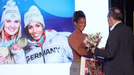 Mariama Jamanka wurde 2018 Olympiasiegerin im Zweier-Bob