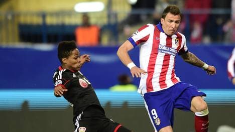 Mario Mandzukic im Champions-League-Spiel von Atletico Madrid gegen Bayer Leverkusen (Wendell)