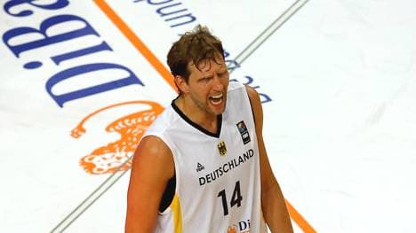 Dirk Nowitzki kommt gegen Frankreich nur auf vier Punkte