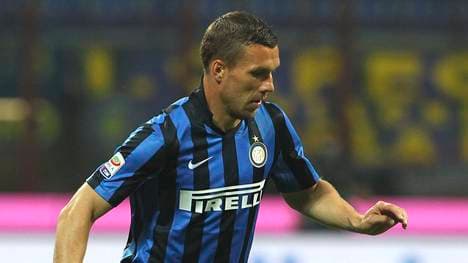 FC Internazionale Milano v Empoli FC - Serie A-Lukas Podolski