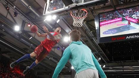 Garlon Green gewann den Dunking Contest in Bamberg