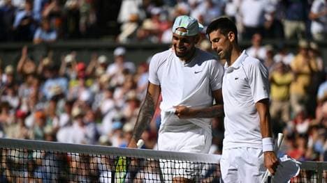 Musste sich am Ende geschlagen geben: Nick Kyrgios (l.)