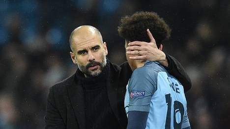 Pep Guardiola und Leroy Sane